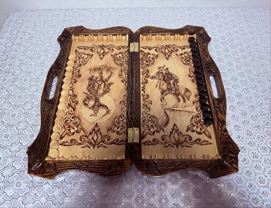 Нарды-шахматы ручной работы