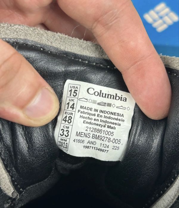 Columbia man hiking boots 48