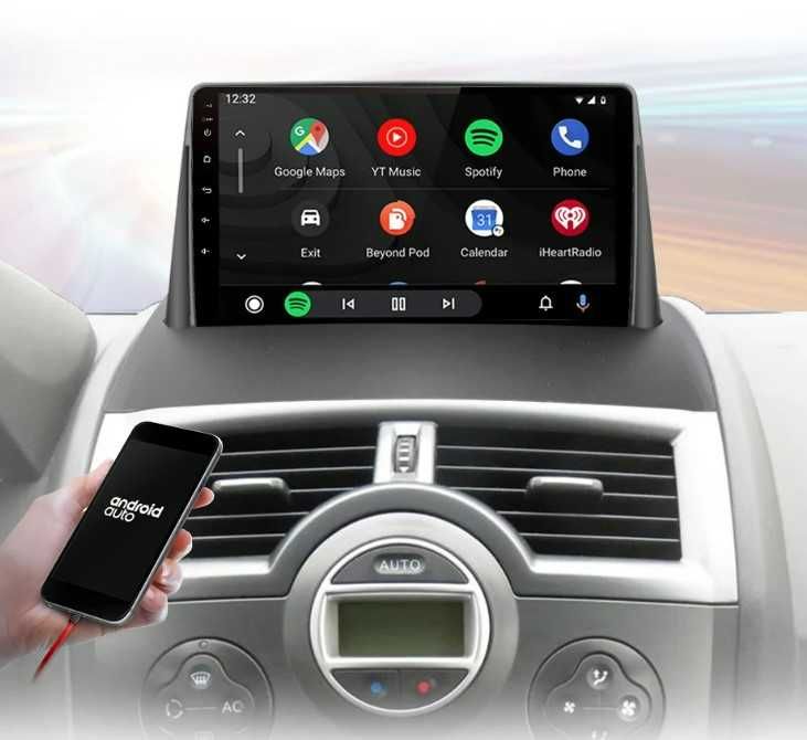 Navigatie Android Renault Megane 2  Carplay , Android auto + Camera