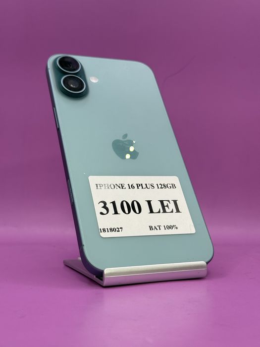 Iphone 16 Plus 128Gb 100% •Amanet Matei Crangasi•18180