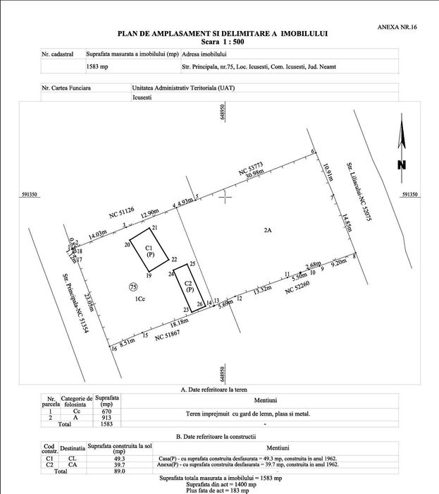 Persoana Fizica (Unic Proprietar) vand Casă bătrânească