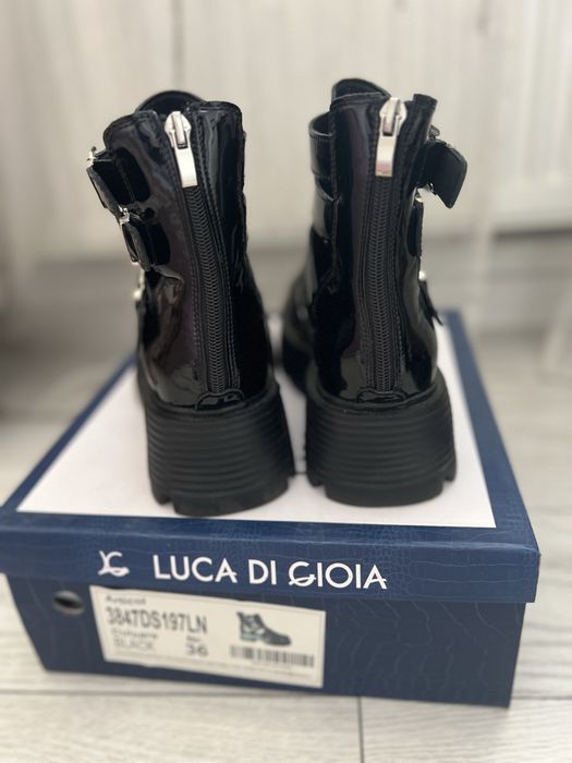 Ghete dama piele lacuita, marimea 36