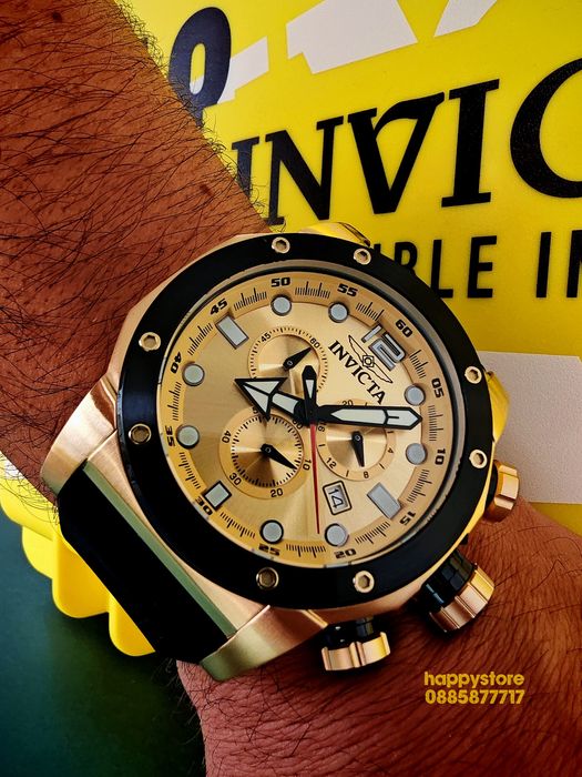 INVICTA Sea Hunter black 54 mm, Инвикта нов ръчен часовник