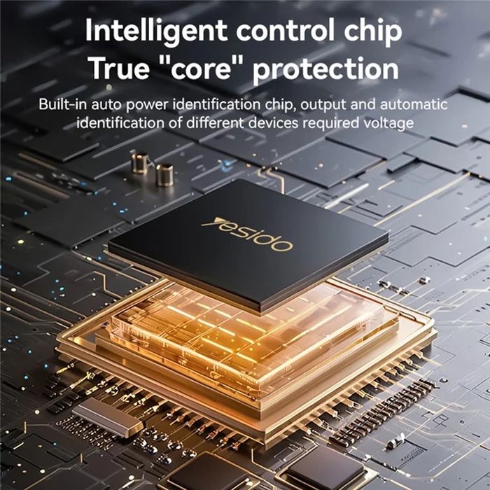 YESIDO VC07 200Вт высокомощный автомобильный инвертор с fast charger