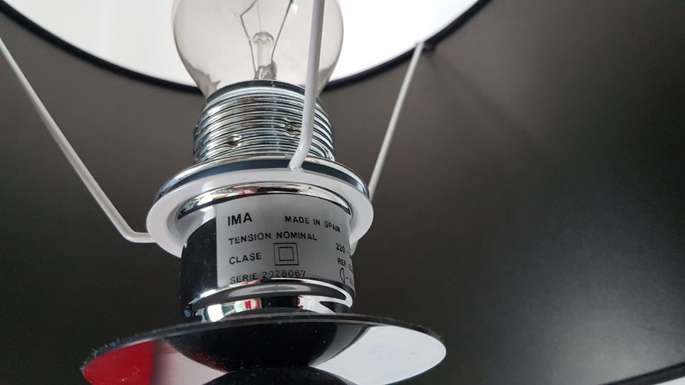 Lampa/veioza art deco cu abajur (made in Spain)