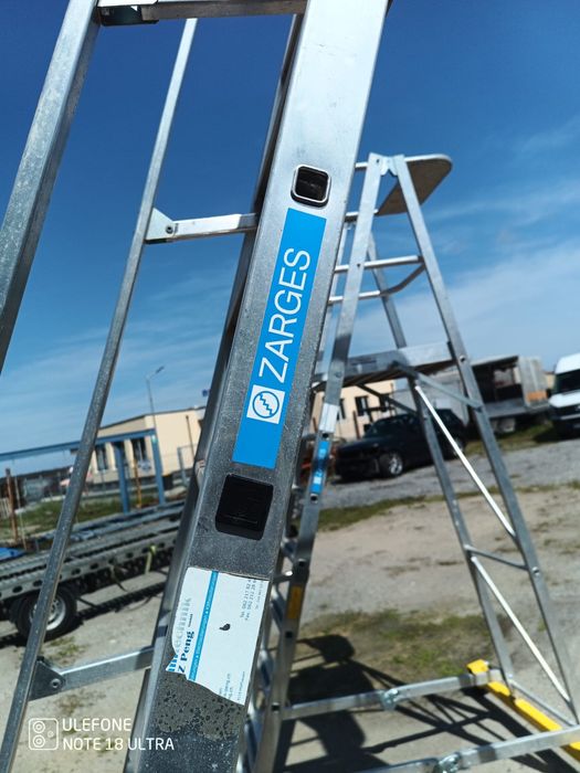 Професионални алуминиеви стълби 2 броя ZARGES 41209 и Zarges 41205