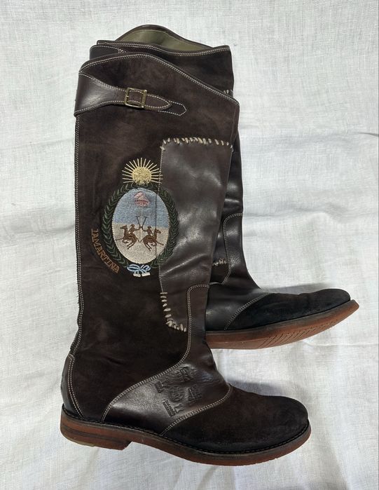 Cizme lungi ecvestre La Martina – Ediție Specială „Royal Hussars / Queen's” – Piele Premium