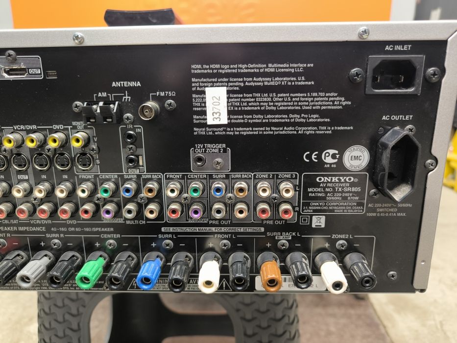 Onkyo tx sr 805  7.1 channel