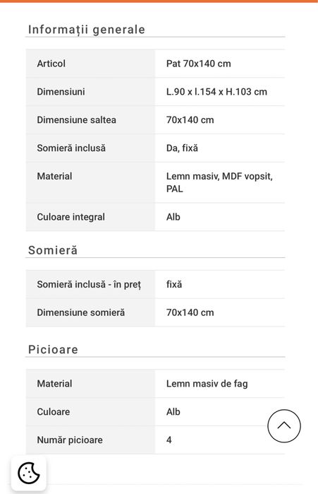 Vand patut bebe Mobexpert si saltea inclusa Mobexpert