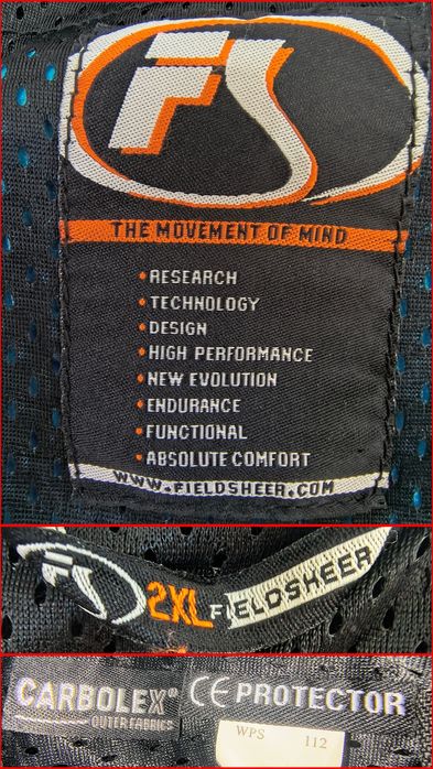 Geacă moto vară cu mesh, protecții, Fieldsheer, XXL
