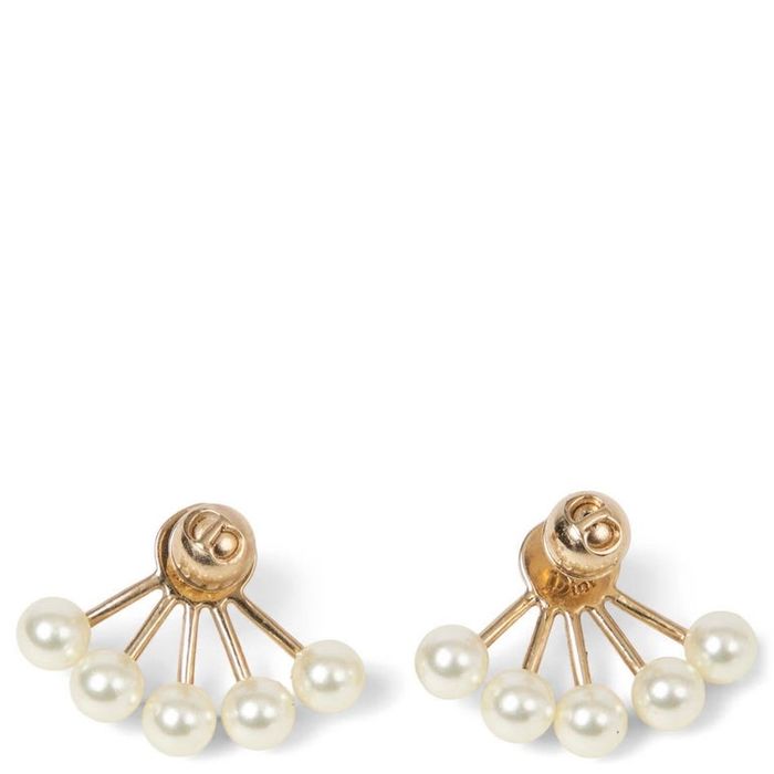 Обеци с перли по модел на Dior