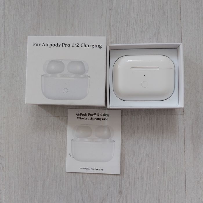 НОВ Безжичен Калъф за AirPods Pro 1/2 (Кейс за зареждане) с Bluetooth