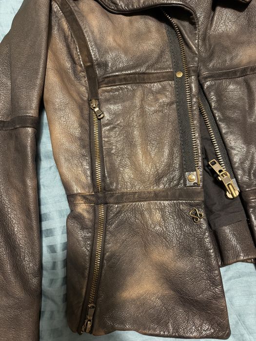 Кожено яке телешка кожа Improvd size S
