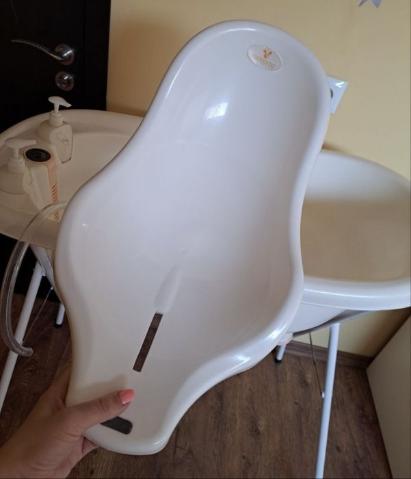 Детска вана със стойка Cangaroo Bubble розова