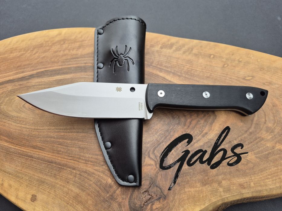 Фиксиран нож Spyderco Province FB45GP,фултанг с кожена кания