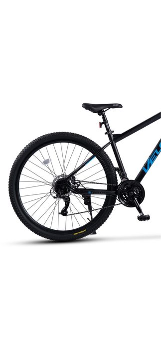 Bicicletă MTB Velors Rambler JSX29310, cadru Hardtail, 21 viteze, frâne disc, negru cu albastru, roată 29 inch