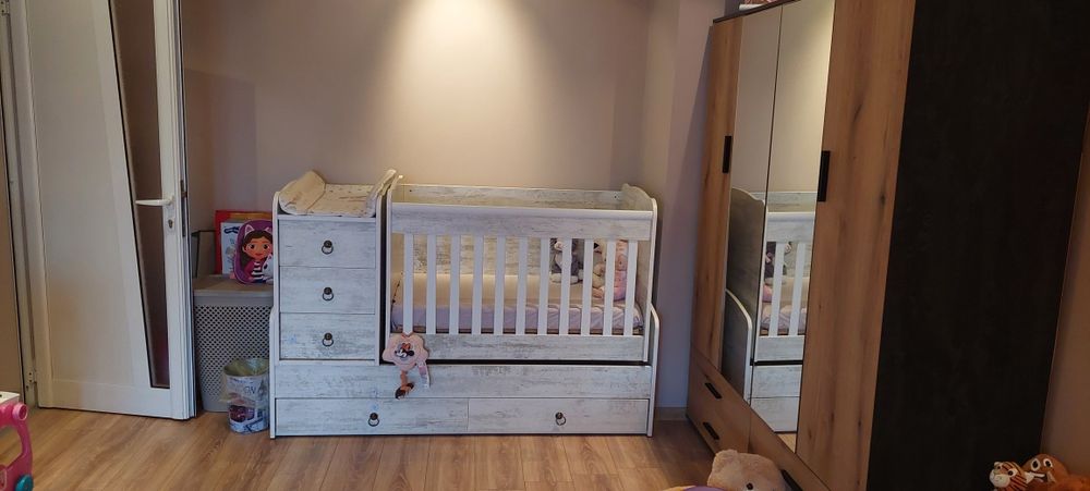 Комбинирано легло-кошара 3 в 1 Dizain Baby „Лейди“ с матрак