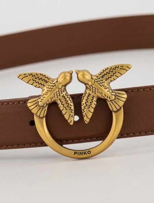 Pinko Кожен колан Love Birds