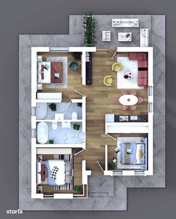 Casa Plan Parte Mediteraneana