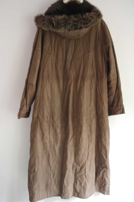 Пальто кожа/мех осень ~зима Корея