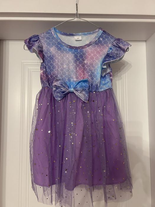 Rochie Tutu Imprimeu Solzi De Pește fete 4 ani