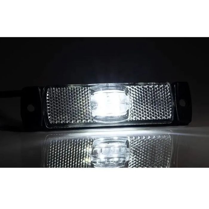 Lampa gabarit 100x32, LED, alba, cu suport urechi, 12-36V, FT-017 Fristom