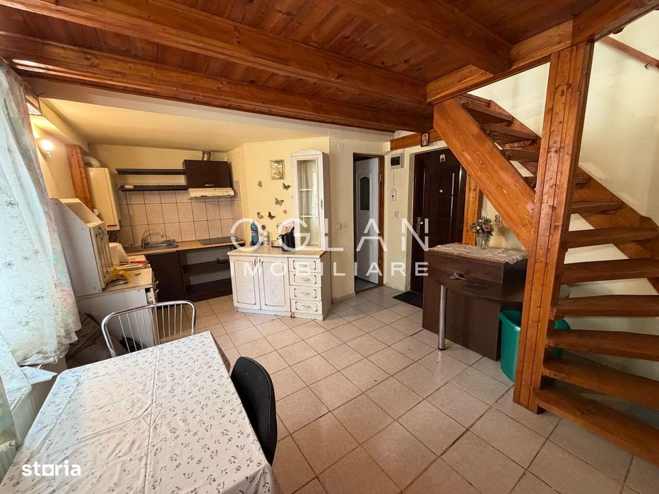 Garsonieră pe două niveluri, 40 mp, zona Stefan cel Mare