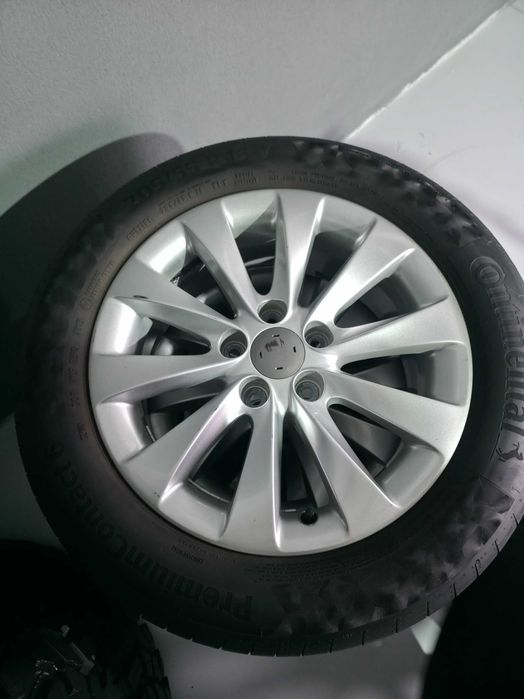 Roti Jante + Anvelope VARA - 5x110 16'' - 205/55/16 Continental - Oem Opel Astra H / Opel Zafira / Opel Meriva - Stare Excelenta !