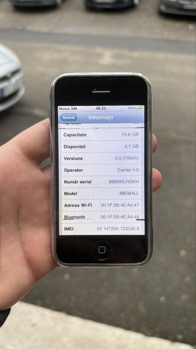 iPhone 2g Primul iPhone A1203-Functional-16GB-De Colectie-Rar-Deosebit