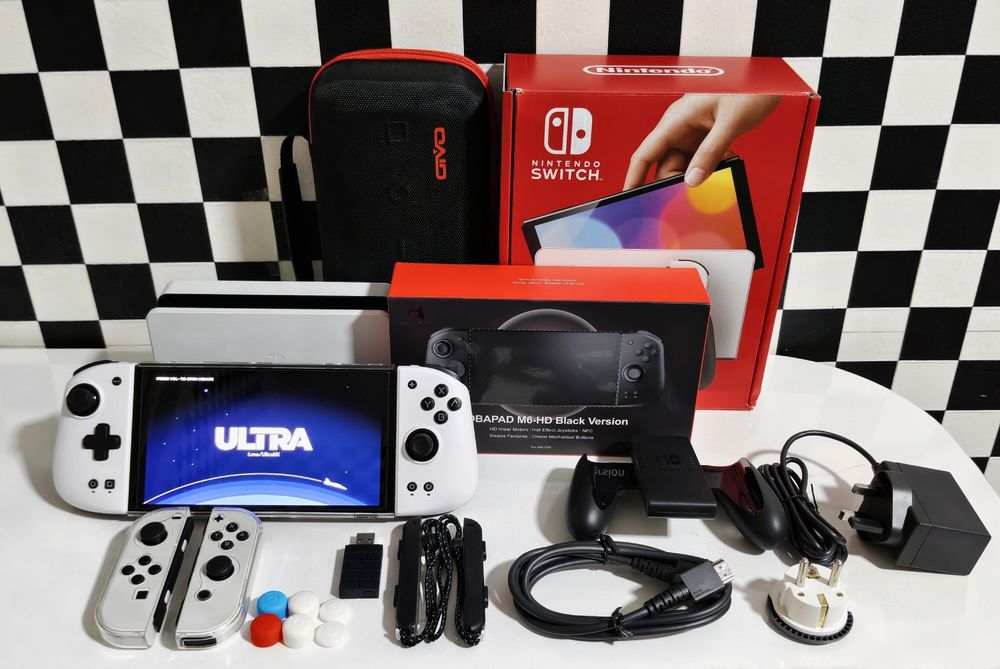 Чипованный/Прошитый Nintendo Switch OLED/Mobapad M6 HD/8BitDo Adapter