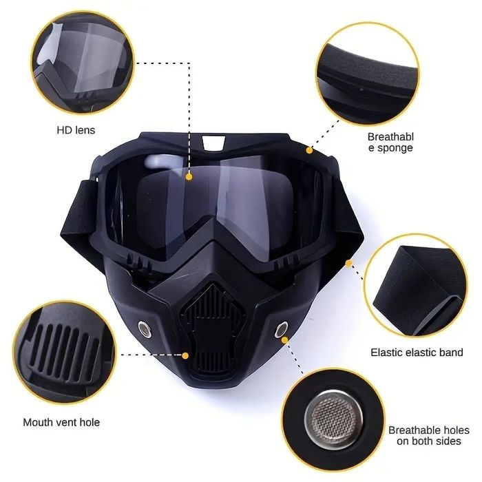 Тактическая защитная маска от пыли и дождя