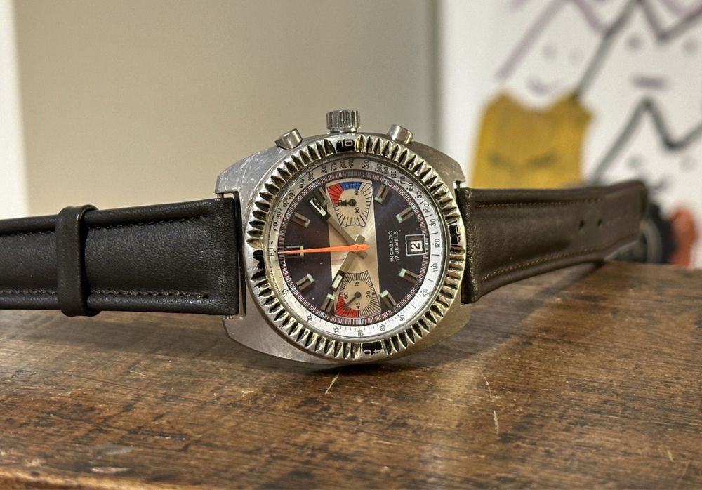 Diver Valjoux 7734 mecanic 40mm ceas vintage