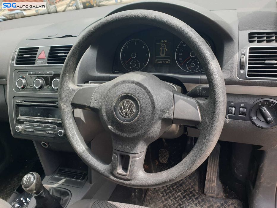 Volan Plastic 3 Spite cu Comenzi Fara Airbag Volkswagen Touran 1T3 2010 - 2015 [C9230]
