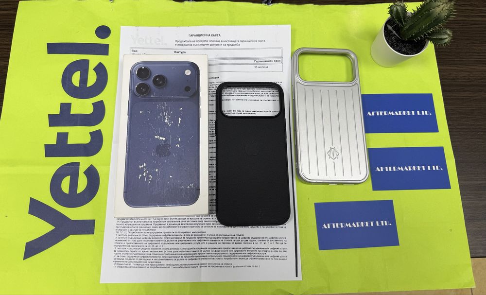 256GB iPhone 17 Pro Max Yettel Гаранция 2029г. Blue / Син