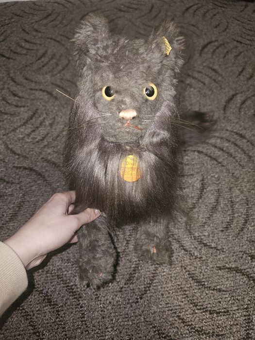 Pisică Persană Steiff „Diva” Vintage (1968-1978) – Model rar 2835/35