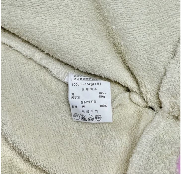 Махровое полотенце пончо с ушками