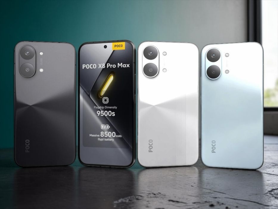 Xiaomi Poco X8 Pro Max 512GB 12GB RAM Black / Blue / White ЧИСТО НОВИ! Неразпечатани! 2г. Гаранция!
