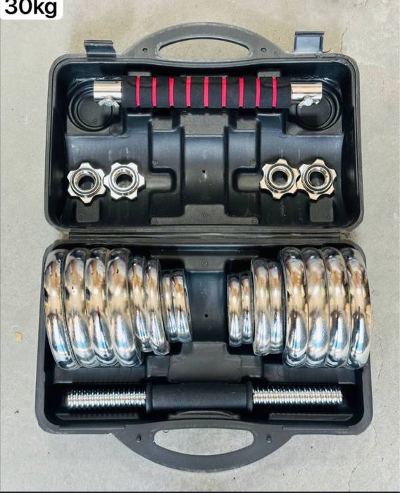 Гантел набор чемодан Разные весы от 15 до 55 кг