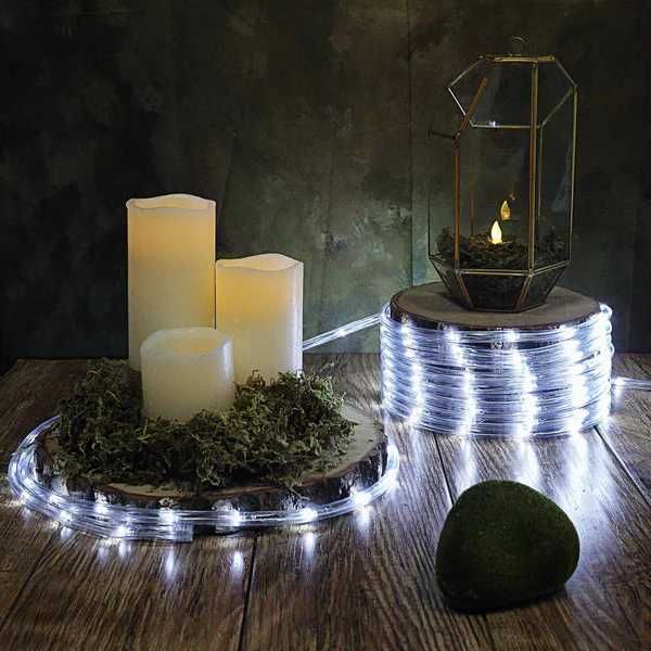 НОВО Светещи LED маркучи  Многоцветен RGB и БЯЛ  за украса за коледа