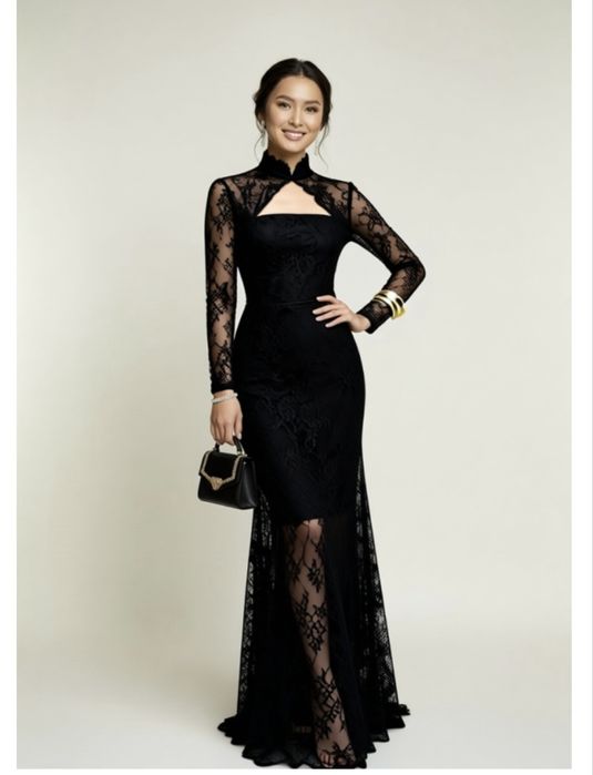 Вечернее платье черное