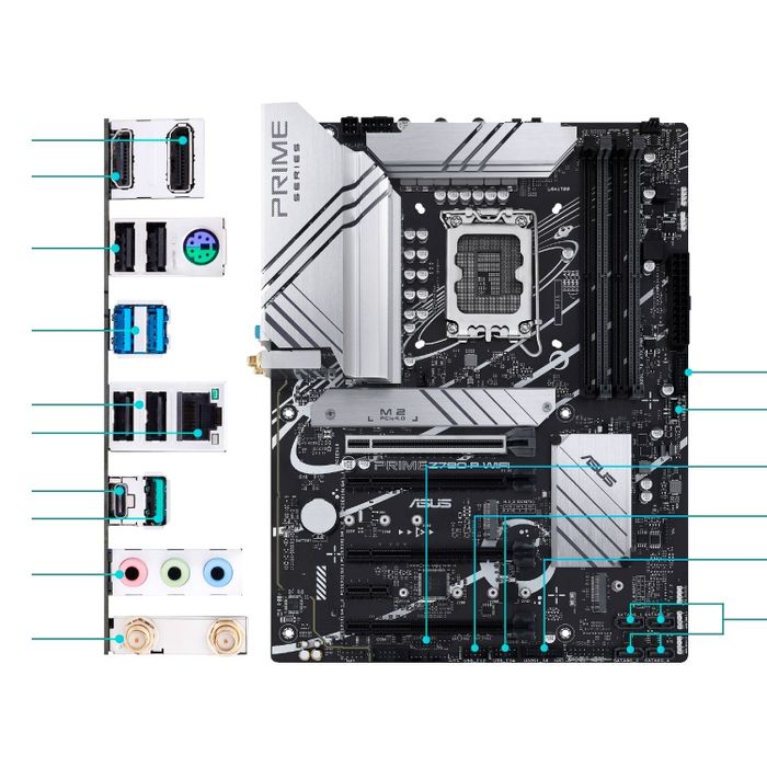 !Asus Prime Z790-P DDR4 / DeepCool Assasin III / I7 13700F