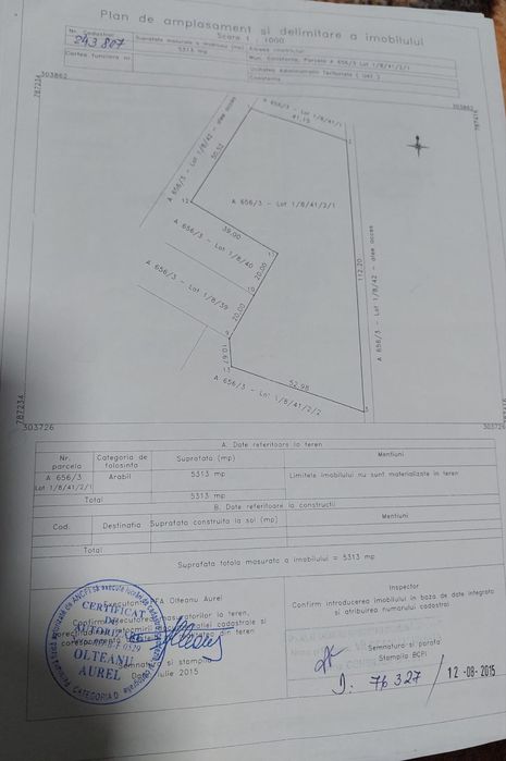 Teren Palas 5313 mp