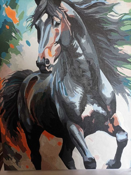 Tablouri pictate pe panza cu Acrylic