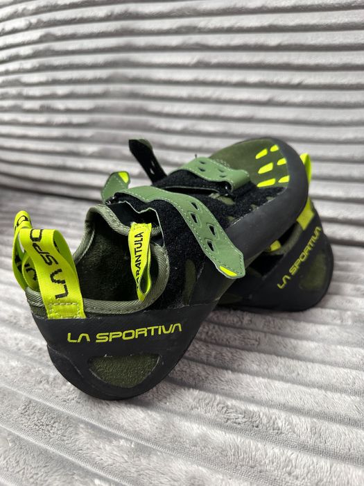 Espadrile escaladă La Sportiva Tarantula neon/olive – noi