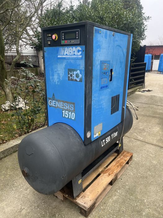 Винтов компресор Abac Genesis 11kw с вграден сушител и бутилка 500lt
