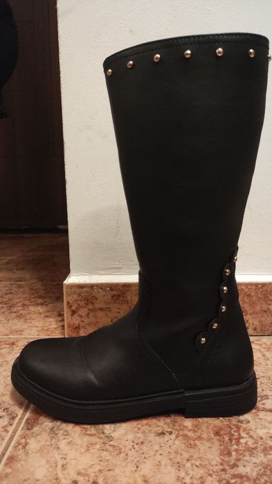 Детски кожени ботуши GEOX