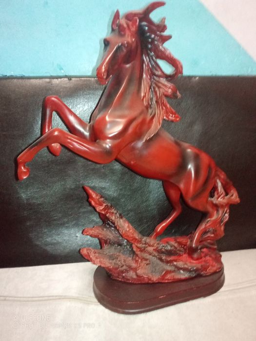 Много красива статуетка на кон .