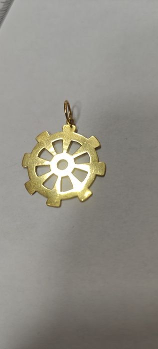 Medalion simbol budist Dharmachakra 3.93gr 22k(r)