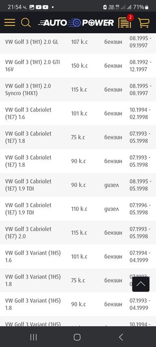 Водна помпа за wv golf  vento jeta transporter passat  caddy