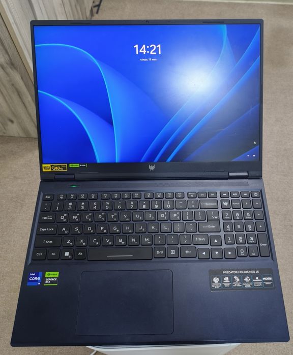 Predator Helios Neo 16 i9 14900HX / 32GB / 500GB / RTX 4060 ишламайди